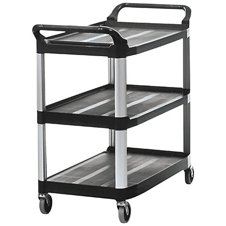 Rubbermaid Rubbermaid Service Cart - 41 x 20 x 38'', Black BUY00447354